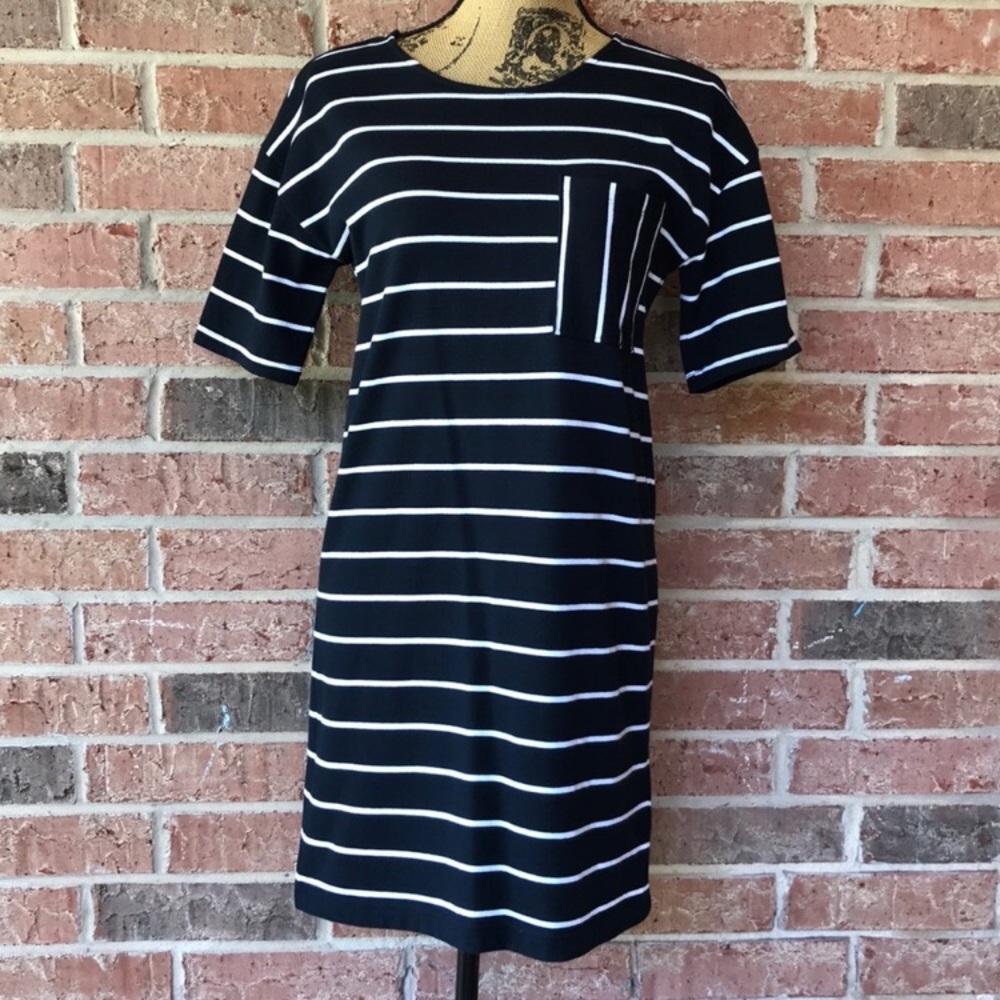 Banana Republic Striped Shift Dress XS